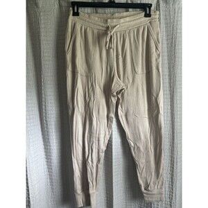 Love By Gap Women's Elastic Waist Cozy Drawstring Tapered Leg Jogger  Size Large